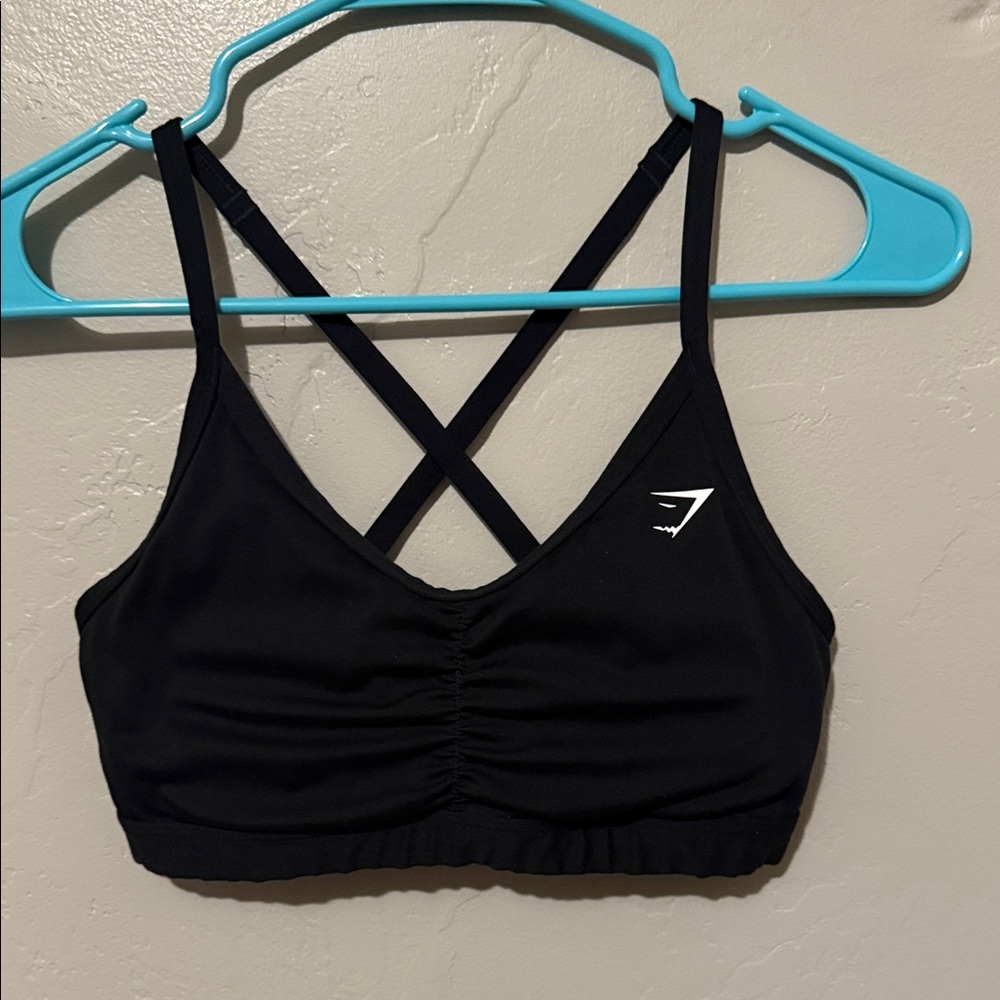 Gymshark Black Cross-Back Sports Bra Small